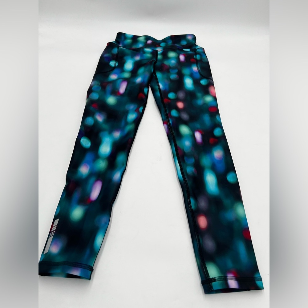 DSG Womens High‎ Rise 7/8 Run Tight City Aura Multi Compression Leggings XS NEW